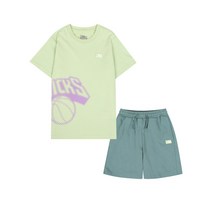 [NBA KIDS] LAL 메가로고 라운지 반팔 반바지세트(5-2)(K235Z1993P)5