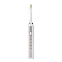 DFMEI 스마트 자기 부상 전동 칫솔 소프트 헤어 고속 충전 USB 커플 소닉 전동 칫솔, 흰색 회색 패널, 직접 충전 플러스 일반 포장