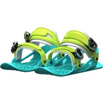 스키에이트 숏스키 스키플레이트 겨울 야외 썰매 스노우보드 신발 미끄럼 방지 발 패널 스포츠 장비, 성인 녹색