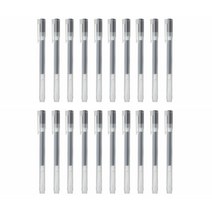 무인양품 MUJI 캡식 볼펜 블랙 0.5mm 20개 4550182902242