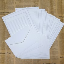 대용량 편지지 세트 (편지지 40장 + 편지봉투 20장) 감성 빈티지 곰신 군대