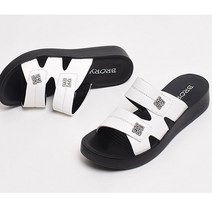 쓰리고몰 여성 보석 4cm 키높이 슬리퍼 편한 쿠셔닝슬리퍼 여름용 발볼9