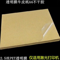 PET 레이 물과 인쇄용지 노트 스티커 저 필름 투명 A4, 1패킷_100장