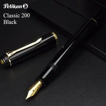 펠리컨 만년필 클래식 M200 블랙 PELIKAN 만년필, 펠리컨 클래식 M200 블랙, M(중자)