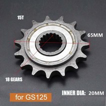 바이크 오토바이 428 110 125 15T 연료 절약 체인 스프로킷 혼다 호환 스쿠터 Lifan 스즈키 Zongshen 70cc 90cc 100cc 110cc 125cc 150c, [03] GS125, 1개