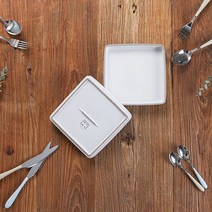 차곡차곡 사각접시 16cm 1P / 도자기 접시