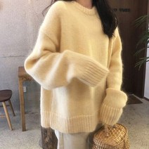 메이킹유 스웨터 도톰니트 라운드넥 루즈핏 9771오빌리니트
