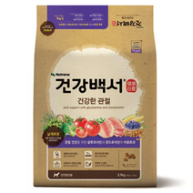 건강백서 전연령 생선 건강한 관절 애견사료, 7개, 3.9kg