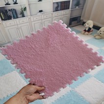 카페트 매트 두꺼운융 면접합 버블 거실 침실 대면적 업소용청소기, C03-30x30x0.6CM10매입, T05-핑크