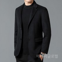 남성 울 블레이저 양면 자켓 캐주얼 싱글 겨울 재킷 중년 40대 50대 아빠 선물
