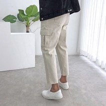 간빠레 남자 9부 테일러 건빵 카고 와이드 면바지