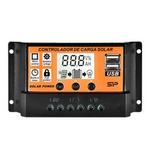 10a20a30a40a50a100a 자동 태양열 충전 컨트롤러 lcd 듀얼 usb 태양 전지 패널 조정기 듀얼 usb 전압 충전기 12v24v 전원, 협력사, 100a