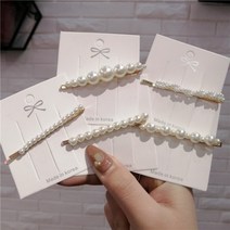 진주삔 기본 심플 왕진주 빅진주 진주 미니 레이어드 언발 헤어실핀 헤어핀