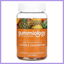 구미올로지 루테인 제아잔틴 트로피컬 식물성 90개 Gummiology Lutein & Zeaxanthin Gummies Vegetarian, 없음, 해당사항없음, 없음