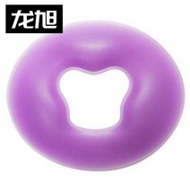 마사지침대 헴라인 매트리스 미용원 실리콘 엎드려자는 낮잠베개 얼굴 U형 원형 침대머리 엎드리다 깔다 2637501748, 이대 하드 내막 보라색 원형
