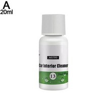 자동차 실내 쇼파 세정제 클리너 100 자동차 인테리어 청소 에이전트 천장 클리너 가죽 플란넬 짠 패브릭 안티 에이징 클리너 자동 루프 대시 청소 도구, 20ml
