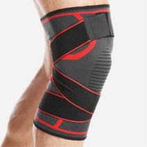 스트랩 압박 밴딩 고탄성 런닝용 무릎보호대 헬스 테니스무릎보호대 마라톤, 블랙