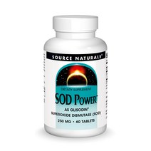 소스내츄럴스 SOD 파워 AS 글리소딘 GliSODin 250mg 60타블렛, 1개, 기본