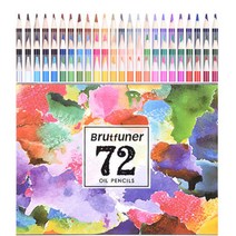 Brutfuner 유화 유성 색연필 48색 72색 120색 160색 컬러링북8개 증정, 1조