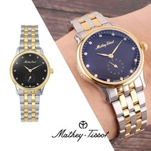 메티티솟 골드블랙 사파이어 메탈시계 D1886MBN