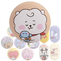 캐릭터 충전식 손난로 시로앤마로 전자핫팩 시바견 양면발열 귀여운 USB 사무실 보조배터리 휴대용 충전용 손난로 충전손난로 겨울 캠핑 난방 난로 차박 용품 스누피 푸우 디즈니 미키, 알제이BT21손난로