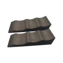 캠핑카 작업대 사다리 계단 트레일러 스텝캐러밴 레벨 경사로 정격 10톤 3단계 26, 블랙(2개)