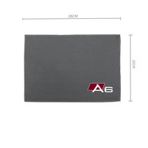 새로운 자동차 수건 마이크로 화이버 워시 천으로 아우디 A3 A4 A5 A6 청소 관리 강력한 물 흡수 산호 양털, 07 A6-grey-1