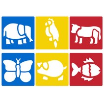 쭈bapha_Diome동물농장 스텐실 티셔츠채색 꾸미기 미술놀이 모양찍기 스탠 리폼 물감 만들기♥LtMS, ♥myHoney-쇼핑, ♥myside!