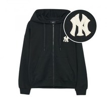 MLB 베이직 미디움 로고 후드집업 NY (Black)