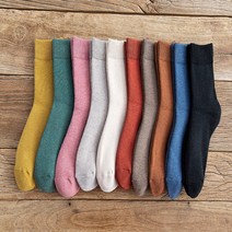 소확품 도톰골지니트양말(여성용) 10color 여성 따뜻한 보온 니트양말