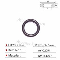 50 개 인젝터 oring 씰 10.1*2.1mm 푸조 106 C2 1984E0 01F002A (307), 한개옵션0, 한개옵션0