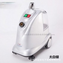 220V/2000W 스팀 걸이 다림질 기계 3L 용량 물 탱크 듀얼 코어 난방 가정용 의류 매장 수직 다리미, SILVER