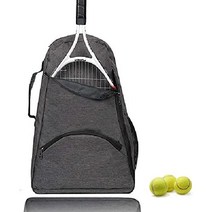테니스 가방 백팩 2개 라켓 수납 배낭 스쿼시 배드민턴, 짙은 회색