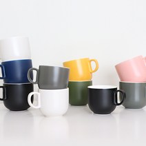 위즈라인 무광 쁘띠머그 2호 400ml, 그린, 1개