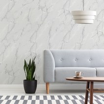 무지막지 워터풀 조각벽지 스페셜 53X34cm, 비앙코화이트그레이