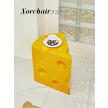 치즈협탁 카페 스튜디오 공간대여 오브제 미니탁자, 라이트 핑크 치즈