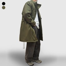 남자 야상 점퍼 오버핏 M65 피쉬테일 개파카 롱 패딩 남성 겨울 밀리터리 자켓 빅사이즈