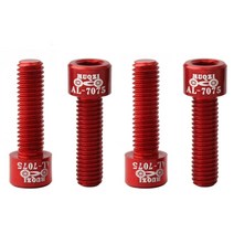 Muqzi 4pcs 자전거 핸들 바 스템 나사 알루미늄 합금 m517mm 산악 도로 고정 기어 스템 라이저 볼트, 그물