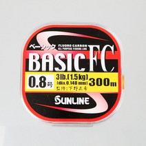 선라인 베이직FC 플로로0.8호-3LB(300M), 내추럴 클리어