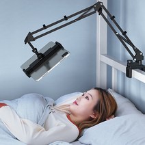 밀스턴 흔들리지않는 태블릿 핸드폰거치대, 블랙