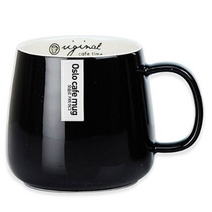 오슬로 카페 머그컵 240ml, 블랙, 3개