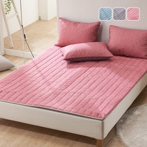 [국산] 2023 리빙캐슬 지퍼2개 전기매트 커버 & 온수매트 커버 논슬립, 데일리, 핑크