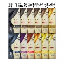 왁스 염색약 12종 선택형 과일나라 헤어칼라 과일나라 염색 약 새치커버 염모제 후루츠왁스헤어칼라, 06-9호금빛황갈색
