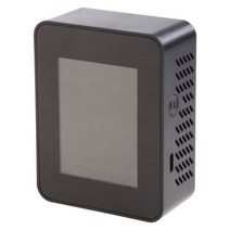 실내 공기질 모니터 PM2.5/PM10 CO2 포름알데히드/HCHO TVOC 가정용 공기질 모니터, 02 Black