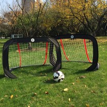 미니 축구 골대 실내 휴대용 멀티 접이식 풋살 경기 독일, 검정 dfb 두 골