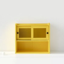 마켓비 POLABO 미니수납장 좁은 2문 SHM4247SL, 옐로우 9344.4183