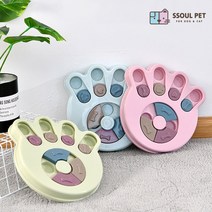 강아지 애견 포메라니안 비숑 프리제 토이푸들 퍼즐 훈련 간식 장난감 식기 먹이통 노즈워크, 발바닥, 그린