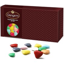프랑스직구 간게미 쿠오리시니 - 1kg 고품질 초콜릿 드라지 하트 - 클래식 이탈리아 세례 결혼 기프트 - 혼합 색상, 상세참조, 수량