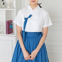 다래원 생활한복 저고리 반팔 솜구름 (겉고름 색상 2가지)