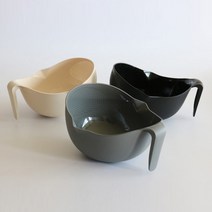 바가지 간편 물버림 채소 과일 채반 쌀씻는 세척볼, 그레이